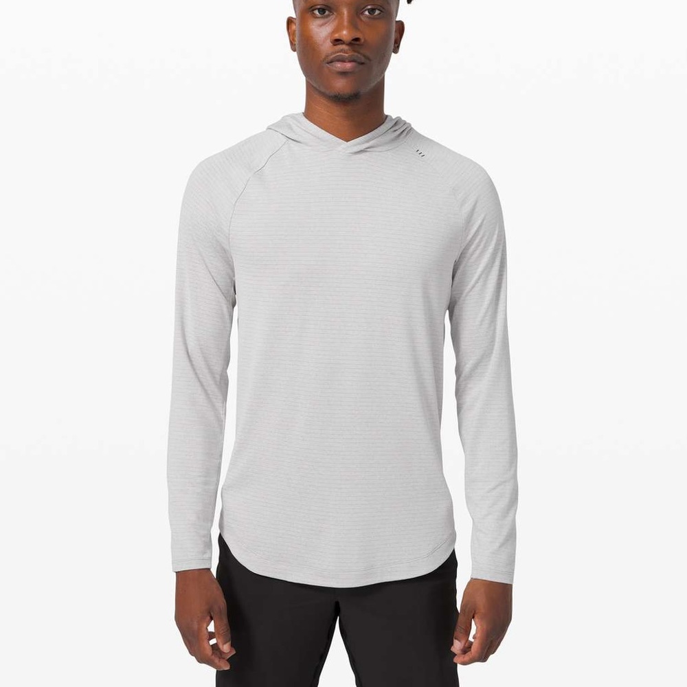 Lululemon Drysense Hoodie (Heathered Sea Salt)